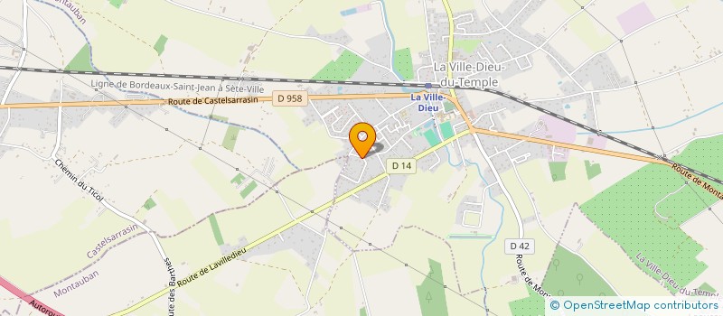 localisation de l'entreprise SCI CROIX DE ROUBY  LA VILLE-DIEU-DU-TEMPLE