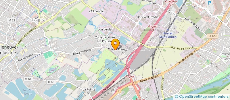 localisation de l'entreprise SCI CROIX DU BOCAGE  VILLENEUVE-TOLOSANE