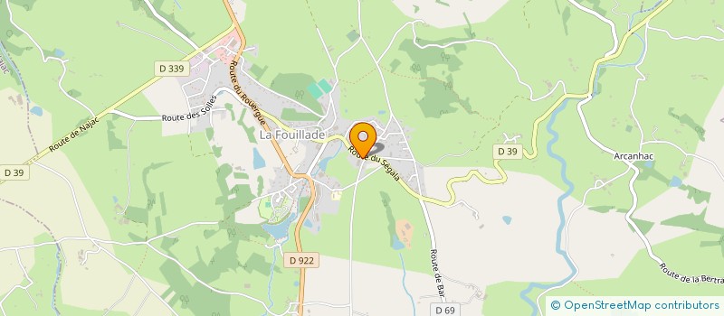 localisation de l'entreprise SCI CROIX DU SUC  LA FOUILLADE