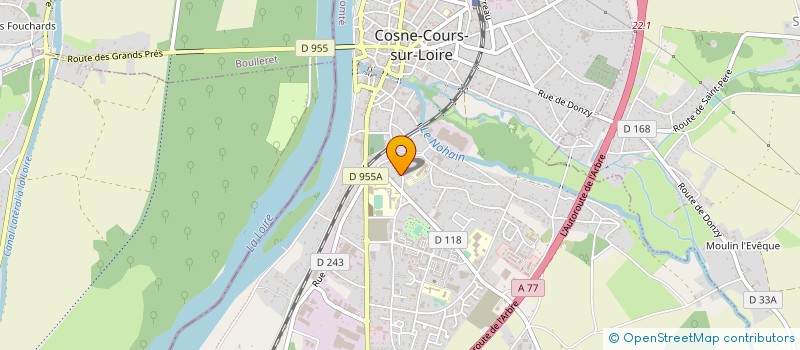 localisation de l'entreprise SCI CROIX-JANVIER à COSNE-COURS-SUR-LOIRE