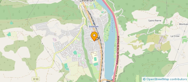 localisation de l'entreprise SCI CROIX REGNIER  SISTERON