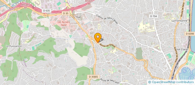 localisation de l'entreprise SCI CROIX ROUGE à ANTIBES