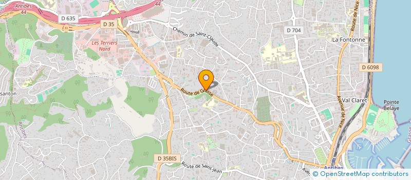 localisation de l'entreprise SCI CROIX ROUGE à ANTIBES