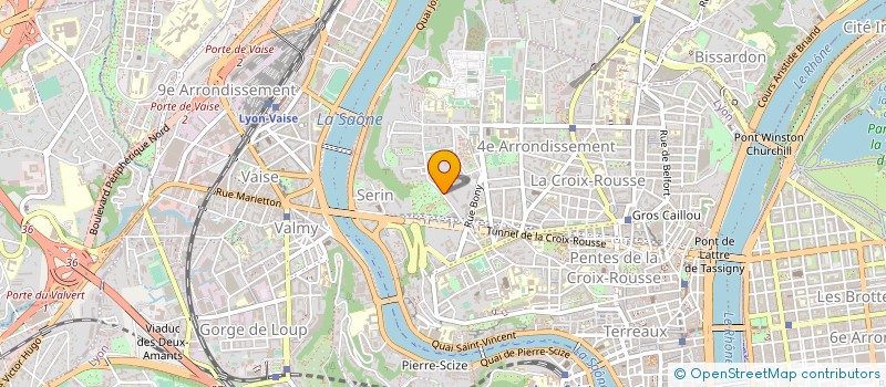 localisation de l'entreprise SCI CROIX ROUSSE REPUBLIQUE  LYON