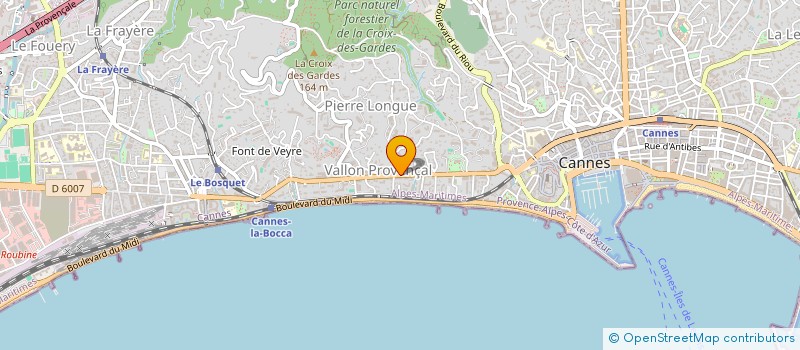 localisation de l'entreprise SCI CROIX SAINT LOUP à CANNES