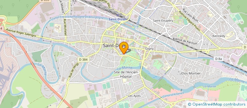 localisation de l'entreprise SCI CROIX SAINTE BLAISE à SAINT-DIZIER