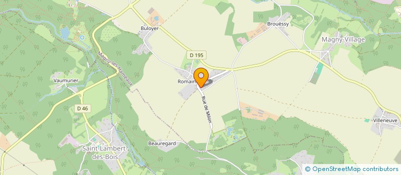 localisation de l'entreprise SCI CROIXMARIE CDD  MAGNY-LES-HAMEAUX