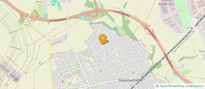 localisation de l'entreprise SCI CROIZAT  GOUSSAINVILLE