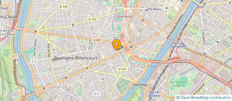 localisation de l'entreprise SCI CROIZE 8 RUE HENRI MARTIN à BOULOGNE-BILLANCOURT