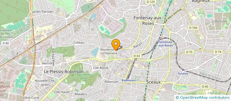 localisation de l'entreprise SCI CROLAND MEDICAL à LE PLESSIS-ROBINSON