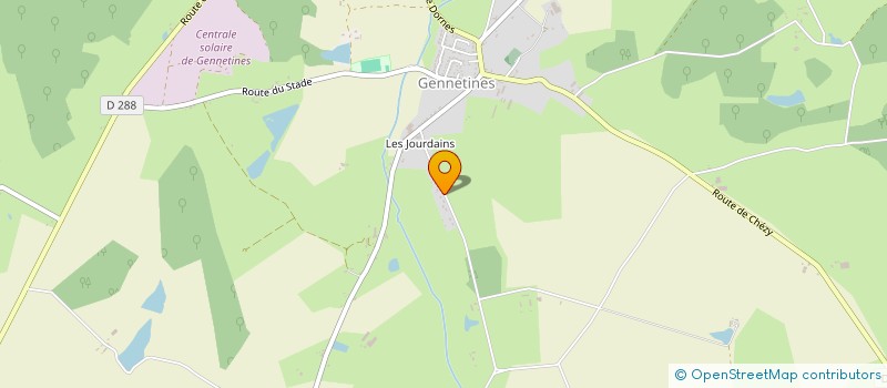 localisation de l'entreprise SCI CROM 03  GENNETINES