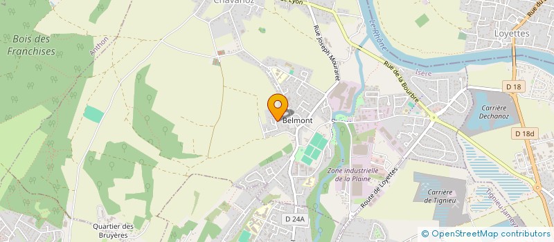 localisation de l'entreprise SCI CROM  CHAVANOZ