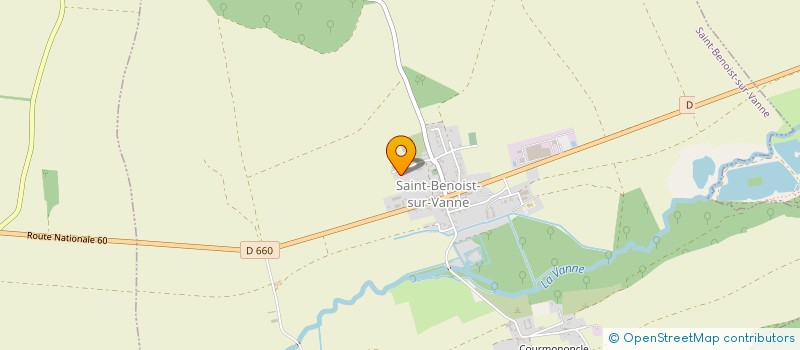 localisation de l'entreprise SCI CROMAH  SAINT-BENOIST-SUR-VANNE