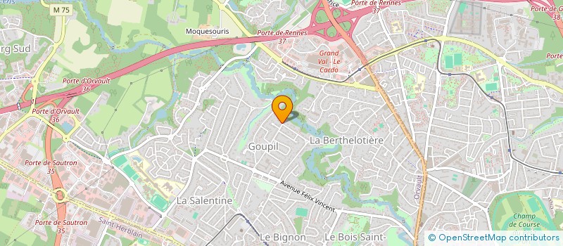 localisation de l'entreprise SCI CROME à ORVAULT