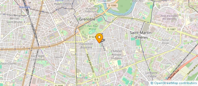 localisation de l'entreprise SCI CROQUIGNOL  GRENOBLE