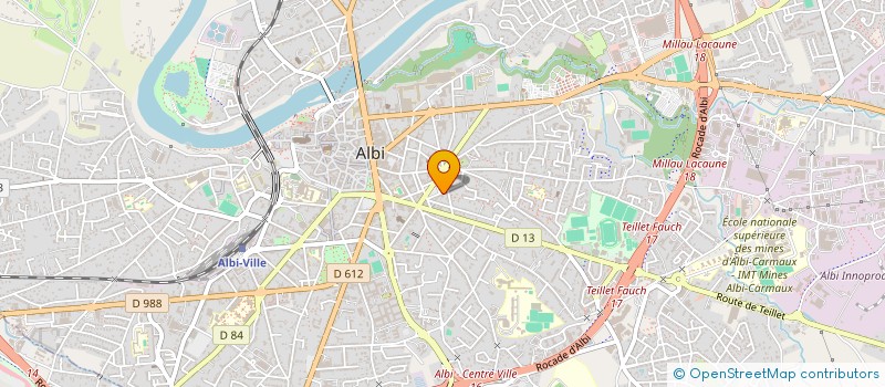 localisation de l'entreprise SCI CROS  ALBI