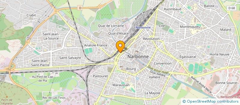 localisation de l'entreprise SCI CROS-IMMOBILIER à NARBONNE