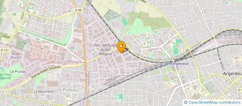 localisation de l'entreprise SCI CROSNE 34 EZ  ARGENTEUIL