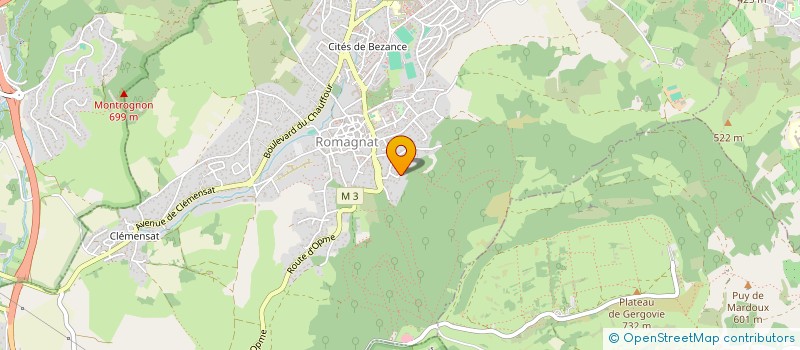 localisation de l'entreprise SCI CROSSIMMO  ROMAGNAT