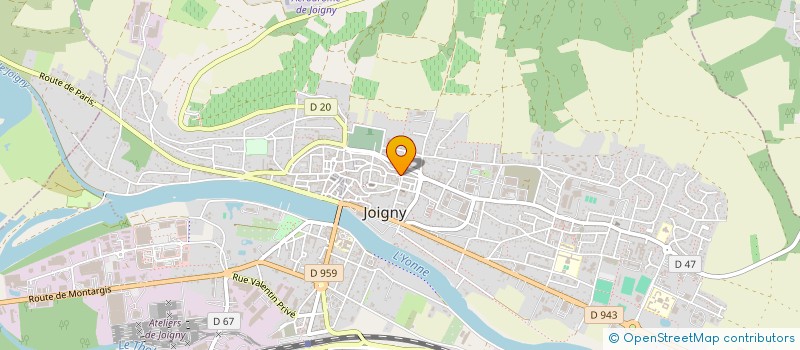 localisation de l'entreprise SCI CROUCROC à JOIGNY