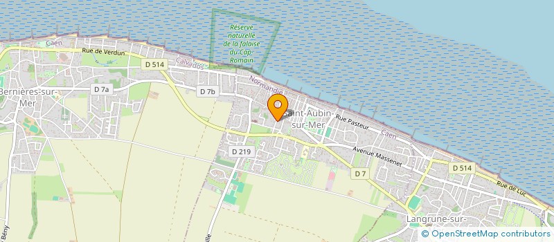 localisation de l'entreprise SCI CROUE  SAINT-AUBIN-SUR-MER