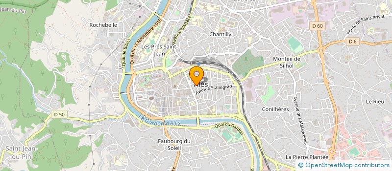localisation de l'entreprise SCI CROUPILLAC à ALES