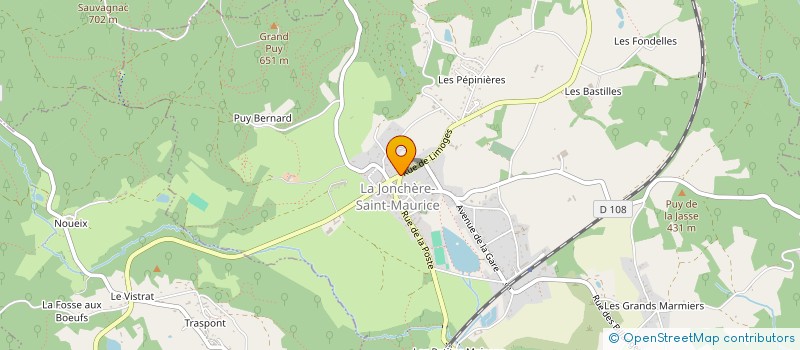 localisation de l'entreprise SCI CROUTELLE  LA JONCHERE-SAINT-MAURICE