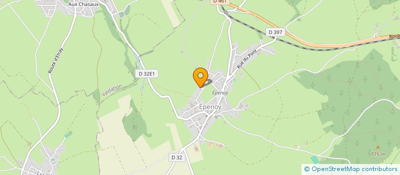 localisation de l'entreprise SCI CROUVOISIER STUDER  EPENOY