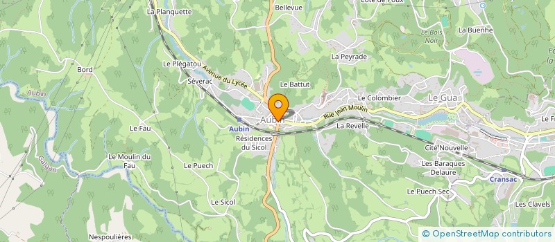 localisation de l'entreprise SCI CROUZY  AUBIN