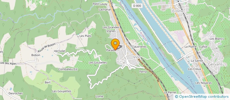 localisation de l'entreprise SCI CROZET  VION