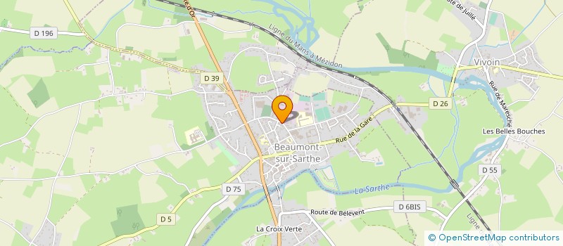 localisation de l'entreprise SCI CROZON  BEAUMONT-SUR-SARTHE