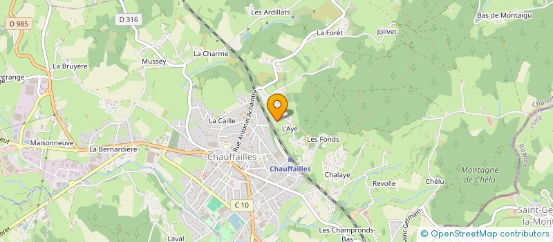 localisation de l'entreprise SCI CRPS  CHAUFFAILLES