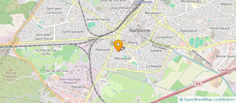 localisation de l'entreprise SCI CRPY  NARBONNE