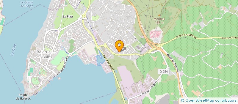 localisation de l'entreprise SCI CRRAM  BALARUC-LES-BAINS