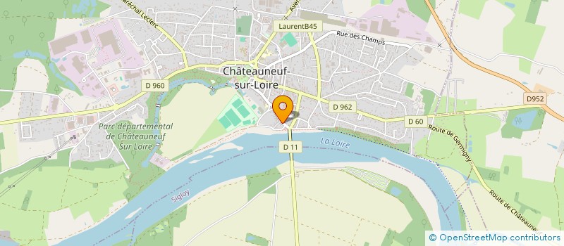 localisation de l'entreprise SCI CRSO à CHATEAUNEUF-SUR-LOIRE