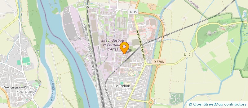 localisation de l'entreprise SCI CRUBAT à ARLES
