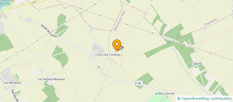 localisation de l'entreprise SCI CRUCHINET  MESNILS-SUR-ITON