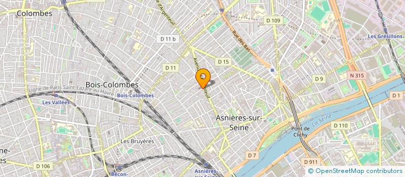 localisation de l'entreprise SCI CRUCHOT à ASNIERES-SUR-SEINE