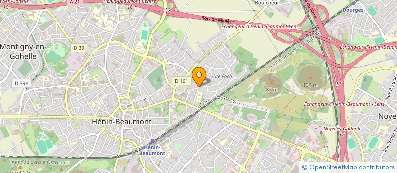 localisation de l'entreprise SCI CRUCIAL à HENIN-BEAUMONT