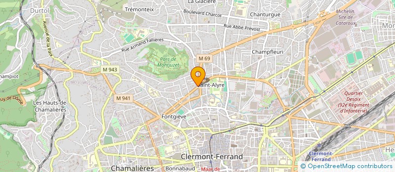 localisation de l'entreprise SCI CRUELLA DENTAIRE  CLERMONT-FERRAND