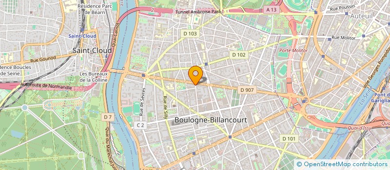 localisation de l'entreprise SCI CRULAI à BOULOGNE-BILLANCOURT
