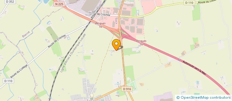 localisation de l'entreprise SCI CRUPUTTEHOUCK  BOURBOURG