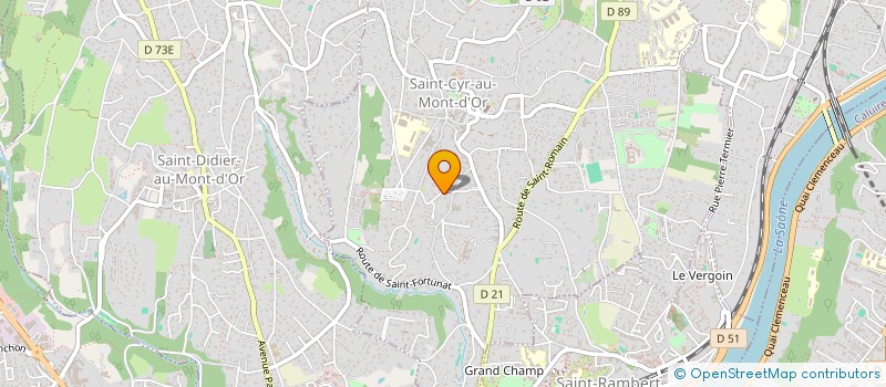 localisation de l'entreprise SCI CRUZ  SAINT-CYR-AU-MONT-D'OR