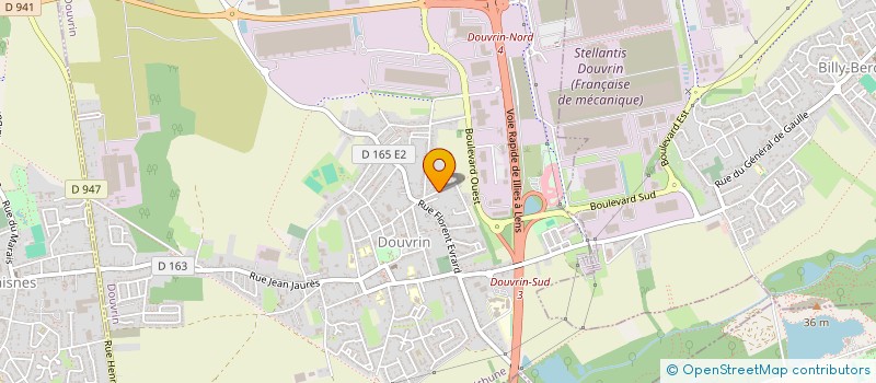 localisation de l'entreprise SCI CRYD  BILLY-BERCLAU