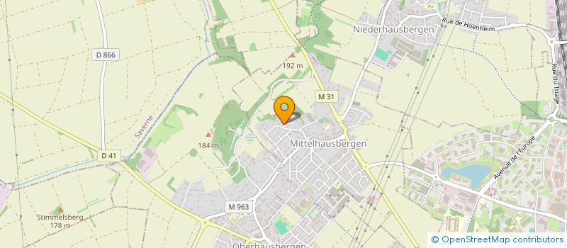 localisation de l'entreprise SCI CRYS  MITTELHAUSBERGEN