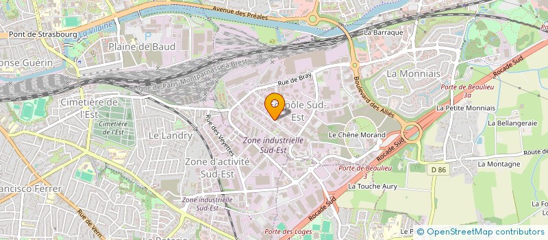 localisation de l'entreprise SCI CRYS  CESSON-SEVIGNE