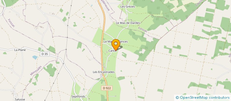 localisation de l'entreprise SCI CRYSLUDO  MONTSALES