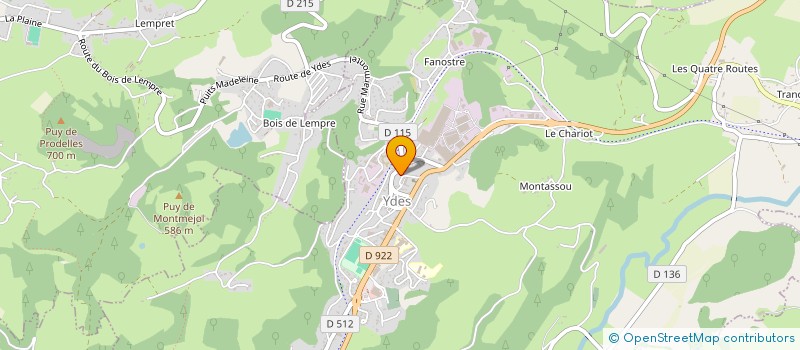 localisation de l'entreprise SCI CRYSTAL à YDES
