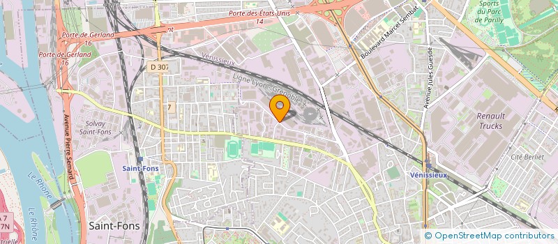 localisation de l'entreprise SCI CRYSTAL  VENISSIEUX