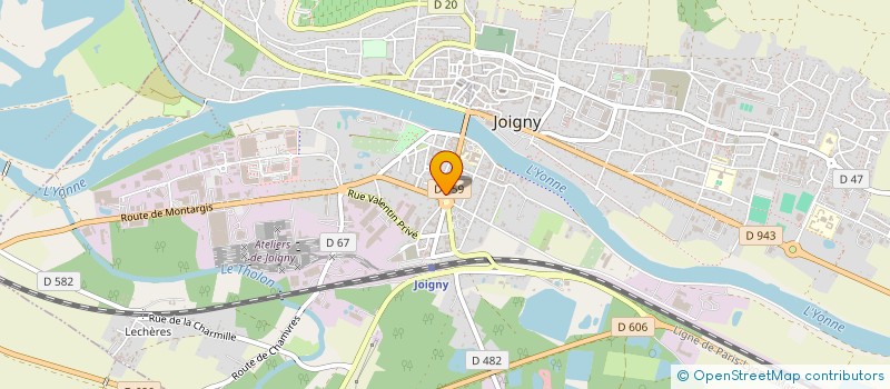 localisation de l'entreprise SCI CRYSTAL à JOIGNY